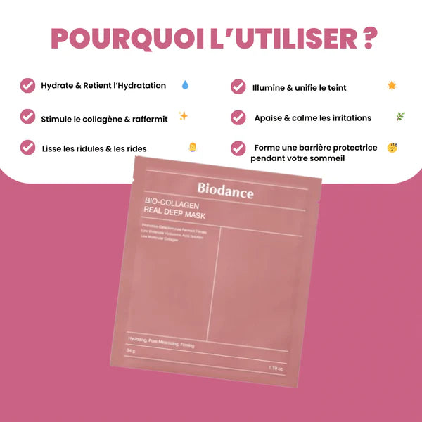 Bio-collagène masque (offres +5 limités)